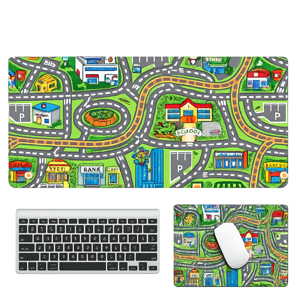 City mouse pad